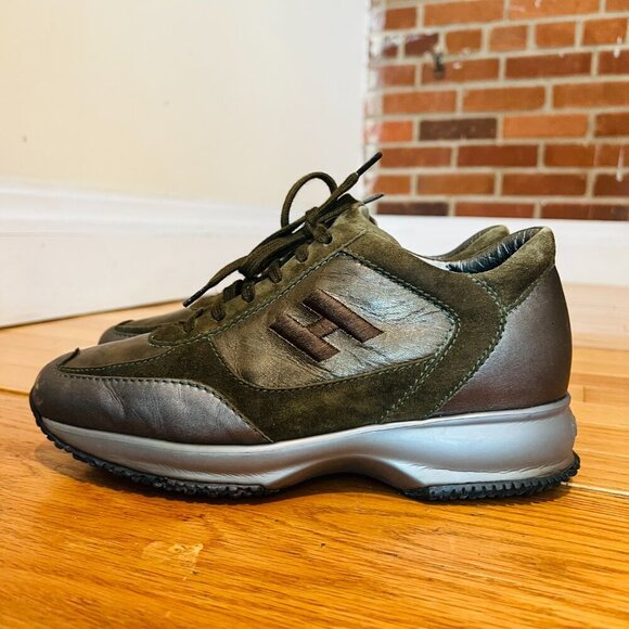 Hogan Interactive Leather Suede Sneakers Women's US 6.5 - Picture 12 of 16